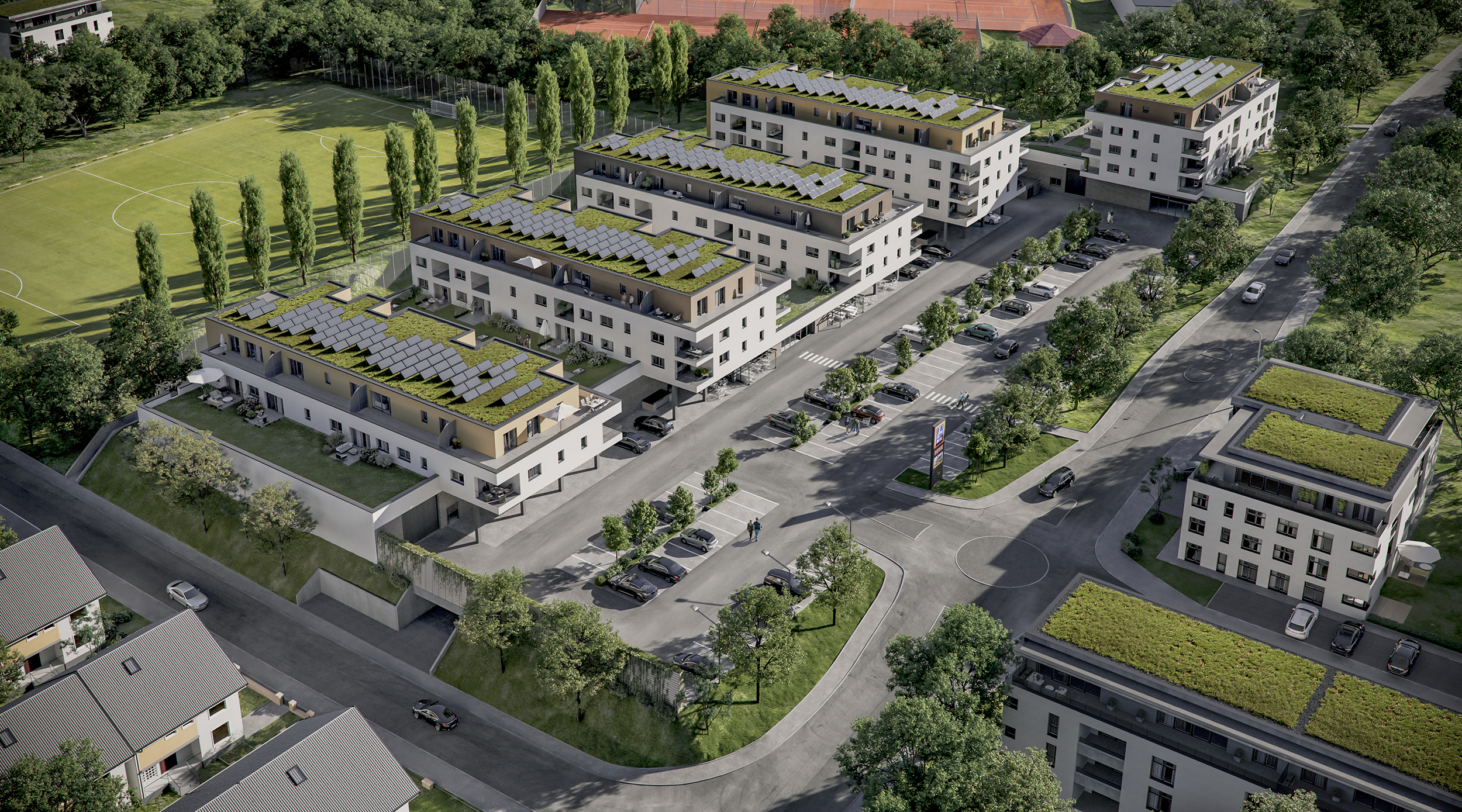 ALDI MixedUse Visualisierung NVZ Waldbronn 300dpi